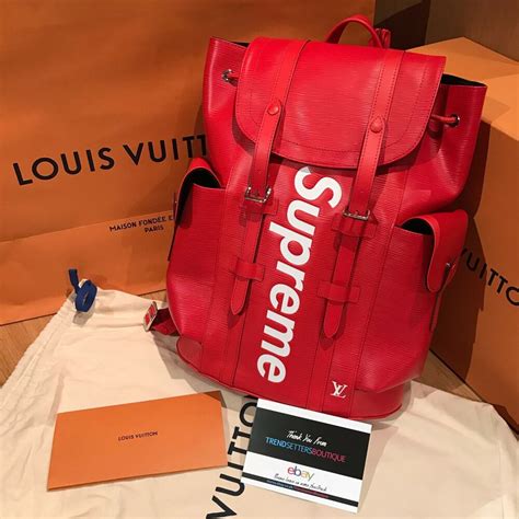 supreme louis vuitton red bag|supreme louis vuitton shop.